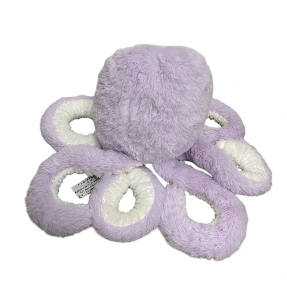 2001 Bear Factory Lilac Purple Octopus Plush Stuffed Animal